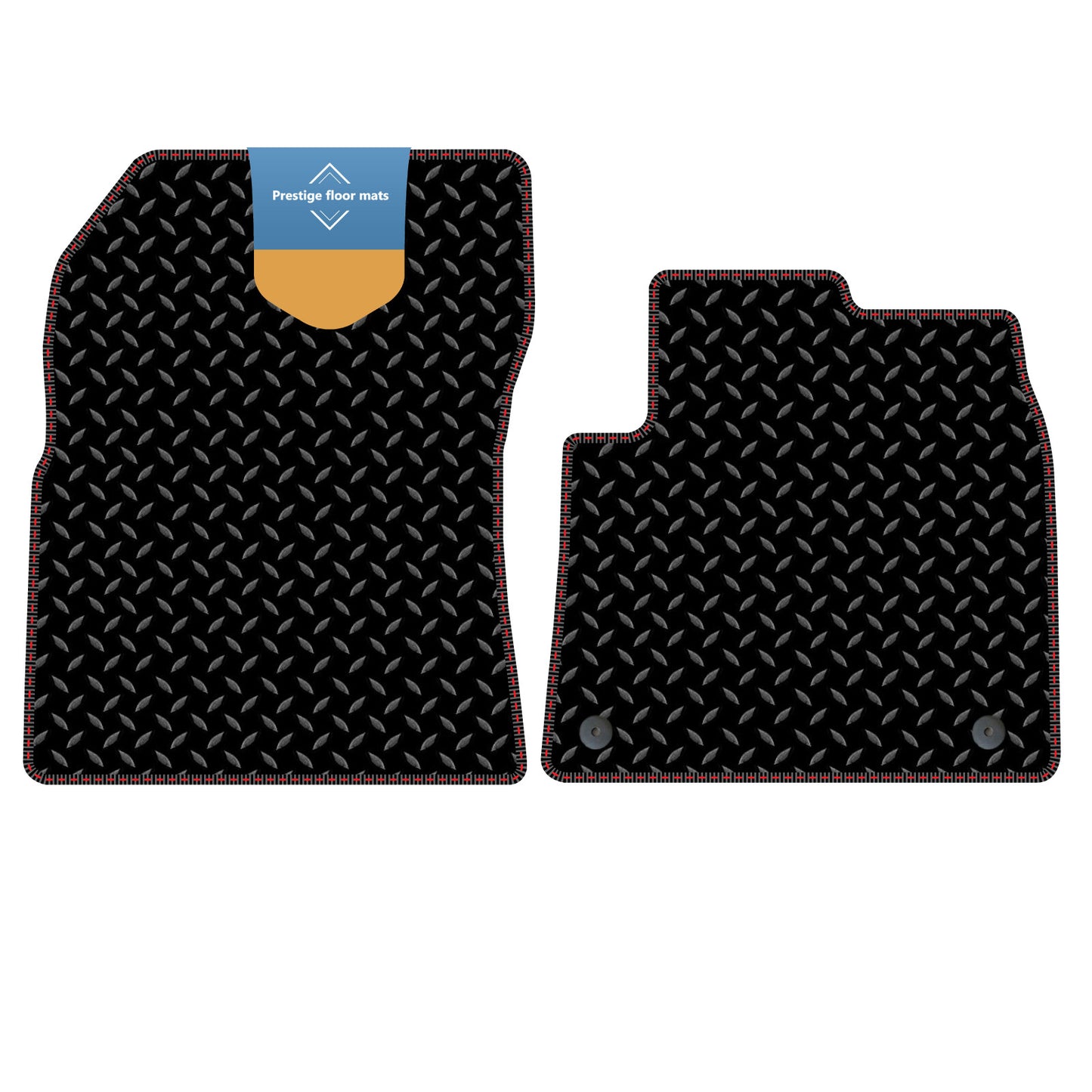 Fits Citroen Berlingo Van 2019 on Black 3mm Rubber with Coloured Stitch Edge