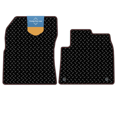 Fits Citroen Berlingo Van 2019 on Black 3mm Rubber with Coloured Stitch Edge