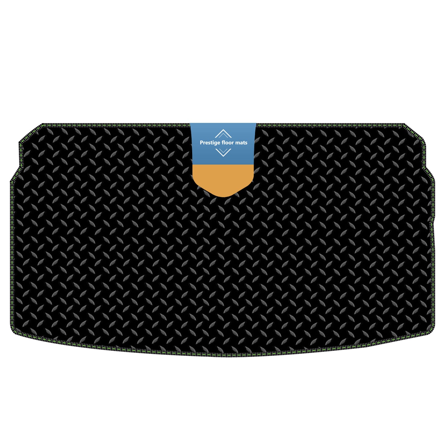 Fits Volkswagen Polo 2018 on Lower Boot Mat in 3mm Rubber Coloured Stitch Edge