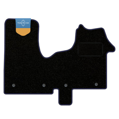 Fits Vauxhall Vivaro 2014-2019 Black Carpet with Coloured Stitch Edge