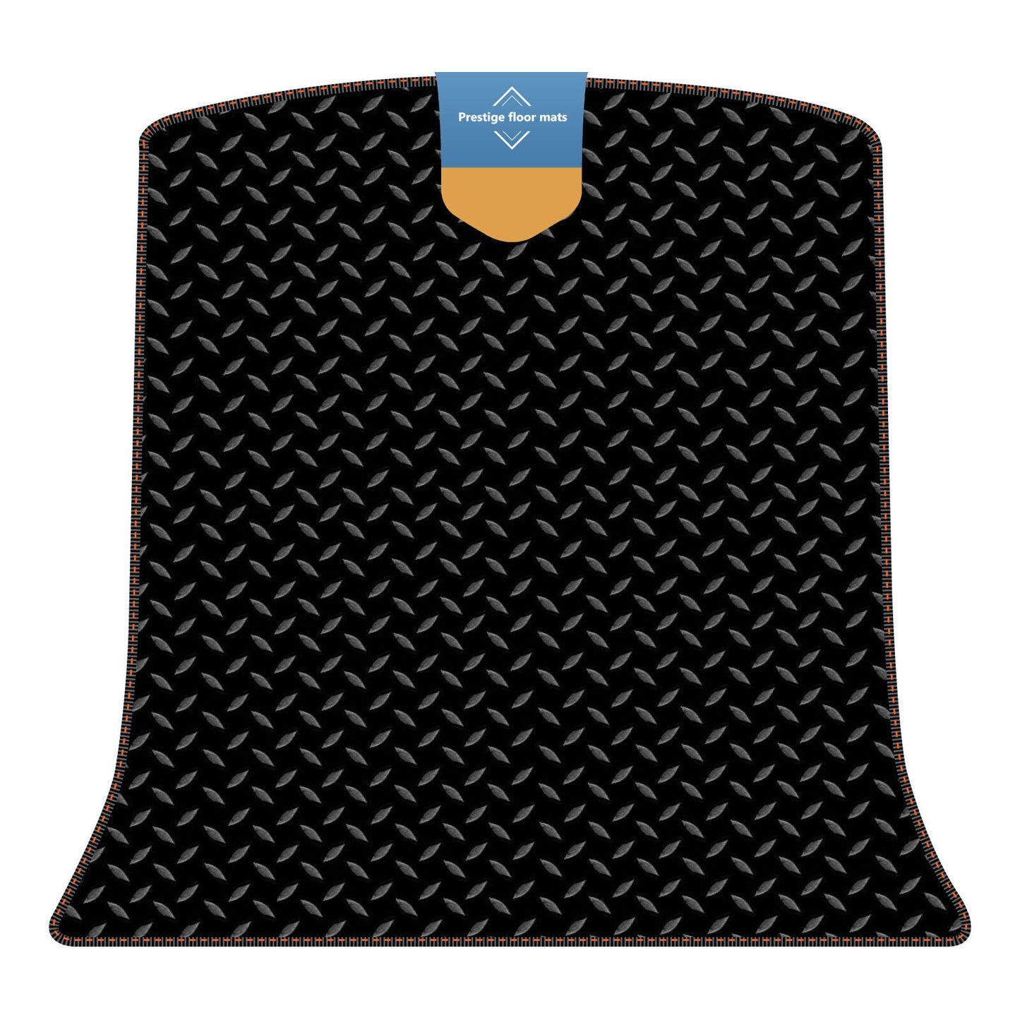 Fits Tesla Model Y Boot Mat in 3mm Rubber with Coloured Stitch Edge