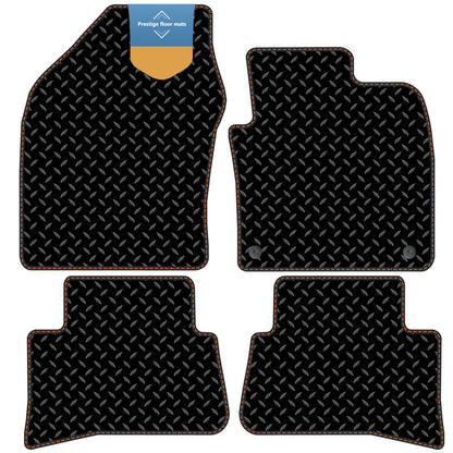 Fits Toyota CH-R CHR 2017 On Black 3mm Rubber with Coloured Stitch Edge