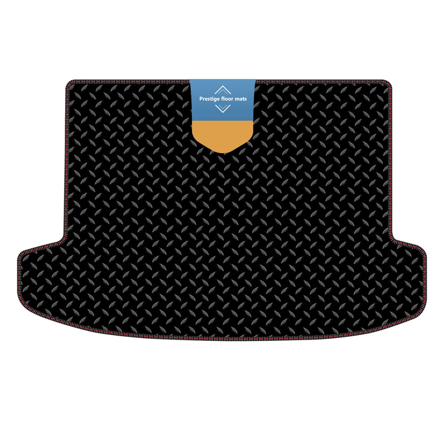 Fits Hyundai Tucson 2021 on Boot Mat in 3mm Rubber with Coloured Stitch Edge