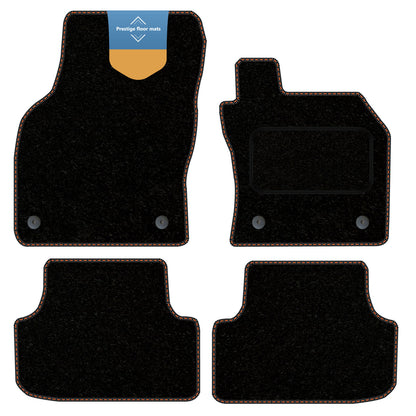 Fits Audi A3 & S3 2020 on Black Carpet with Coloured Stitch Edge