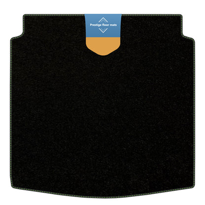 Fits Audi A4 2008-2015 Saloon Boot Mat Black Carpet with Coloured Stitch Edge