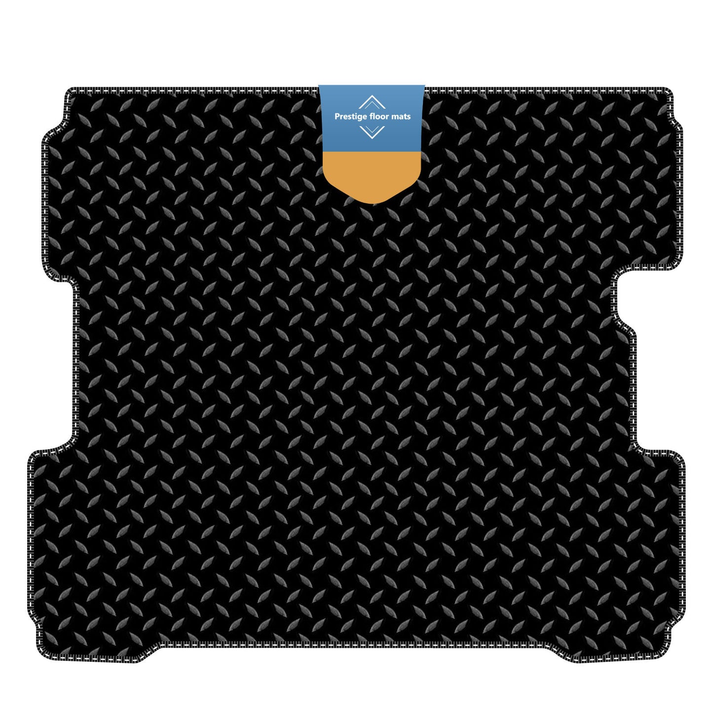 Fits Vauxhall Astra K Lower Boot 2015 On Black 3mm Rubber Coloured Stitch Edge