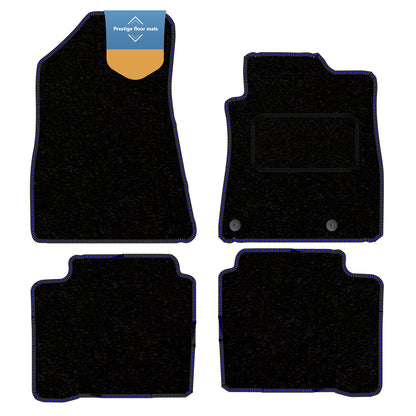 Fits Kia Niro PHEV 2022 On Black Carpet with Coloured Stitch Edge