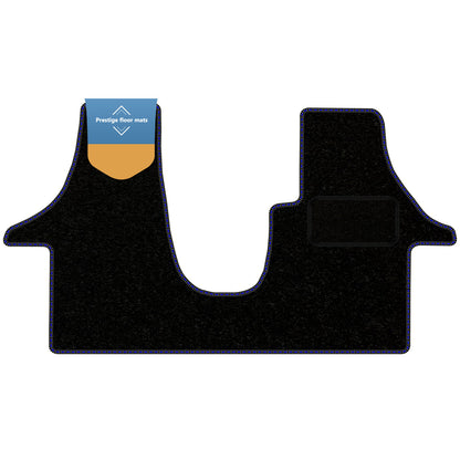 Fits Volkswagen T6 2015-2020 Facelift Black Carpet with Coloured Stitch Edge