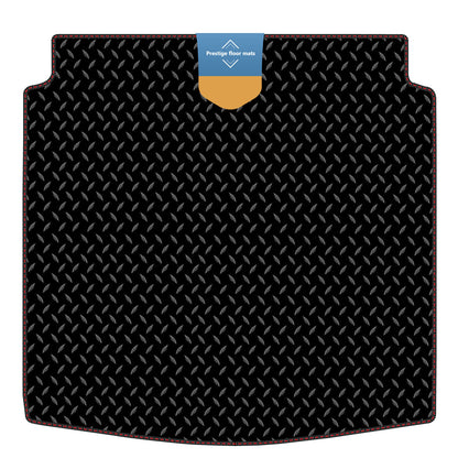 Fits Audi A4 Saloon 2008-2015 Boot Mat in 3mm Rubber with Coloured Stitch Edge