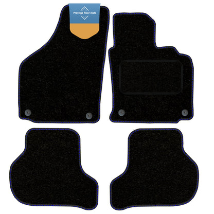 Fits VW Golf MK5 2007-2008 Round Clip Fully Tailored Car Floor Mat