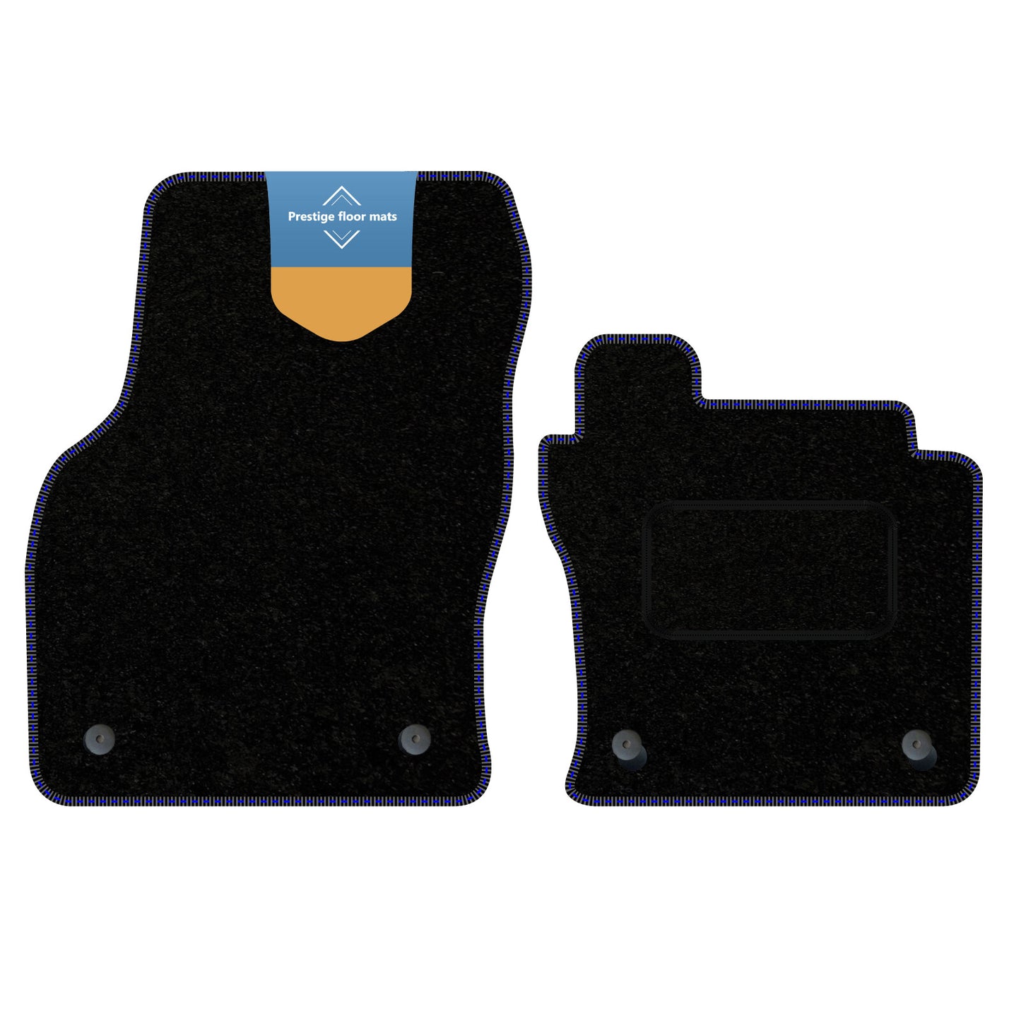 Fits Volkswagen Caddy Cargo Van 2021 on Black Carpet with Coloured Stitch Edge