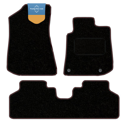 Fits Kia Niro HEV 2022 On Black Carpet with Coloured Stitch Edge