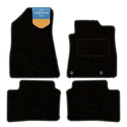 Fits Kia Niro EV Fully Electronic 2022 On Black Carpet with Coloured Stitch Edge