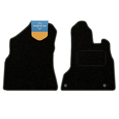 Fits Citroen Berlingo Van 2008-2018 Black Carpet with Coloured Stitch Edge