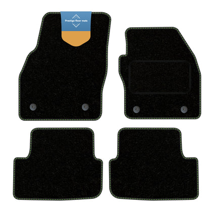 Fits Skoda Fabia 2022 on  Black Carpet with Coloured Stitch Edge