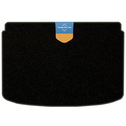 Fits Audi A1 Boot Shelf Mat 2010-2018 Black Carpet with Coloured Stitch Edge