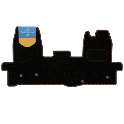 Fits Ford Transit MK8 2016 on Black Carpet with Coloured Stitch Edge