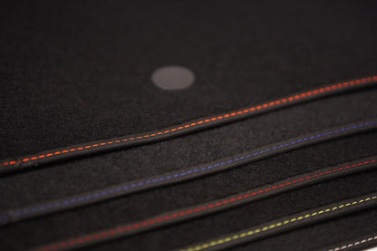 Fits BMW 4 Series Gran Coupe 2013-2020 Black Carpet with Coloured Stitch Edge
