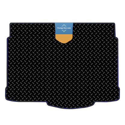 Fits Vauxhall Corsa D 2007-2014 Boot Mat in 3mm Rubber with Coloured Stitch Edge