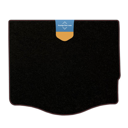 Fits Ford Focus Hatch 2011-2018 Boot Mat Black Carpet with Coloured Stitch Edge