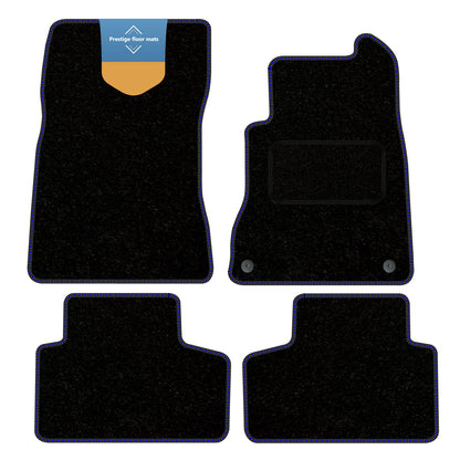 Fits Mercedes Benz GLB 2021 on Black Carpet with Coloured Stitch Edge