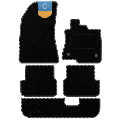 Fits Dacia Jogger 2021 on Black Carpet with Coloured Stitch Edge