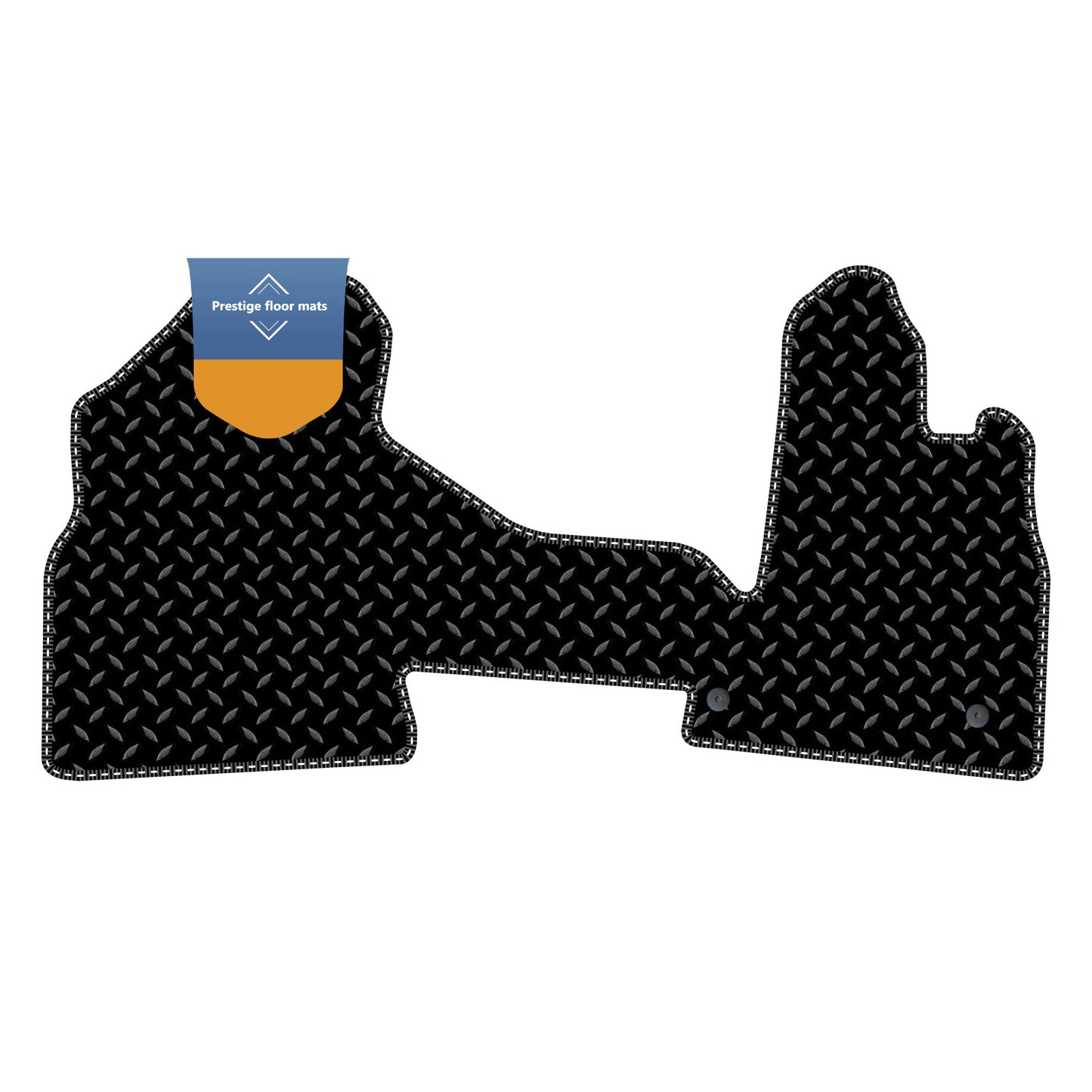 Fits Citroen Berlingo 2008-2018 Black 3mm Rubber with Coloured Stitch Edge