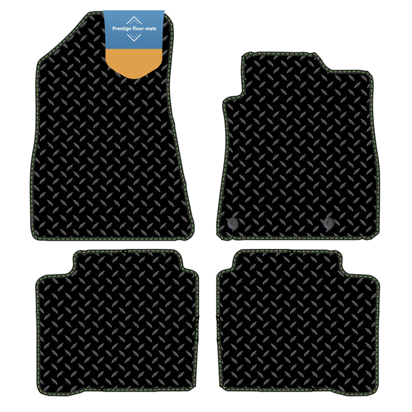 Fits Kia Niro PHEV 2022 On Black 3mm Rubber with Coloured Stitch Edge