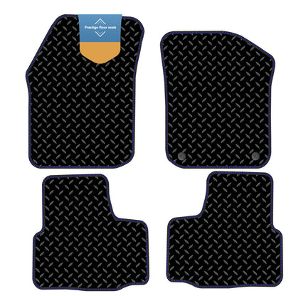 Fits Black Skoda Citigo 2012-2020 3mm Rubber with Coloured Stitch Edge