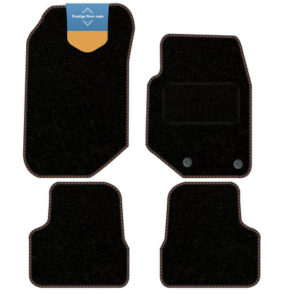 Fits Vauxhall Mokka 2021 On Black Carpet with Coloured Stitch Edge
