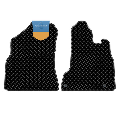 Fits Peugeot Partner 2008-2018 Black 3mm Rubber with Coloured Stitch Edge