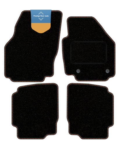 Fits Ford Mondeo 2012-2014 Black Carpet with Coloured Stitch Edge
