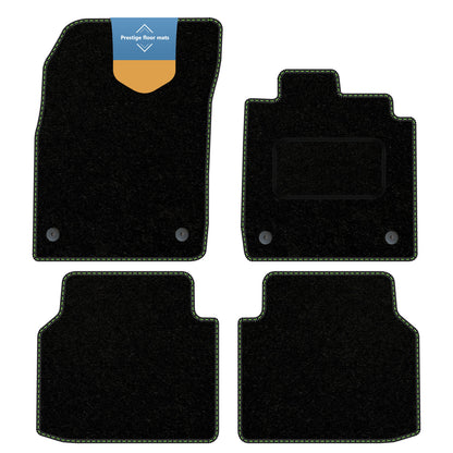 Fits Volkswagen ID.4 2021 on Black Carpet with Coloured Stitch Edge