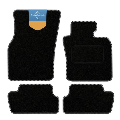 Fits BMW Mini 3DR Electric 2021 on Black Carpet with Coloured Stitch Edge