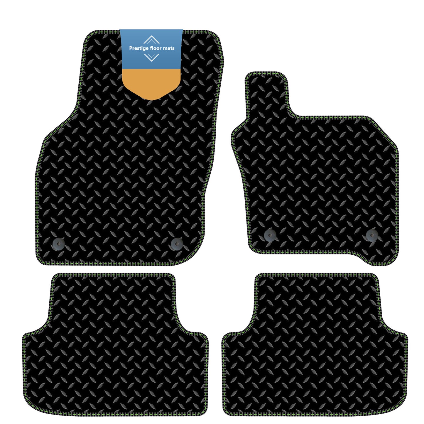 Fits Audi A3 MHEV E TRON G TRON 2020 on 3mm Rubber with Coloured Stitch Edge