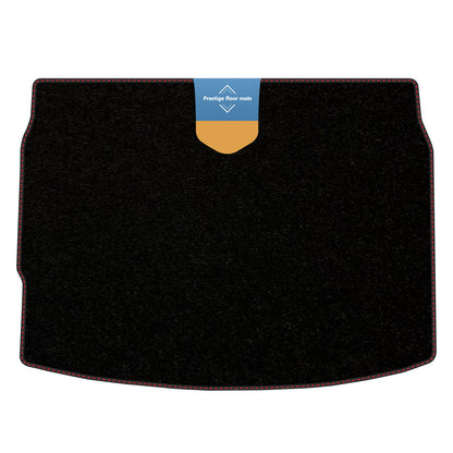 Fits Nissan Qashqai 2014-2020 Boot Mat Black Carpet with Coloured Stitch Edge