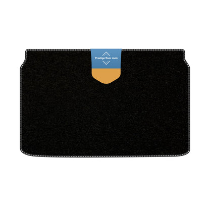 Fits Peugeot 208 Electric 2020 BootMat Black Carpet with Coloured Stitch Edge