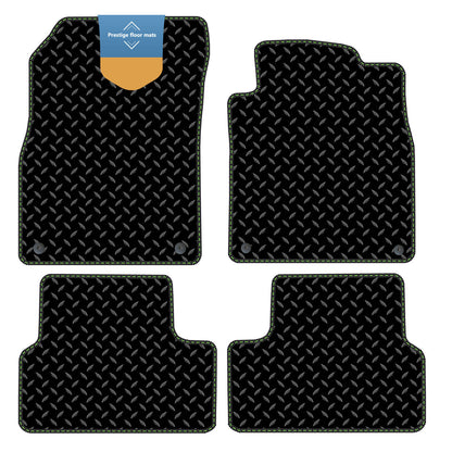 Fits Vauxhall Astra J 2010-2015 Black 3mm Rubber with Coloured Stitch Edge