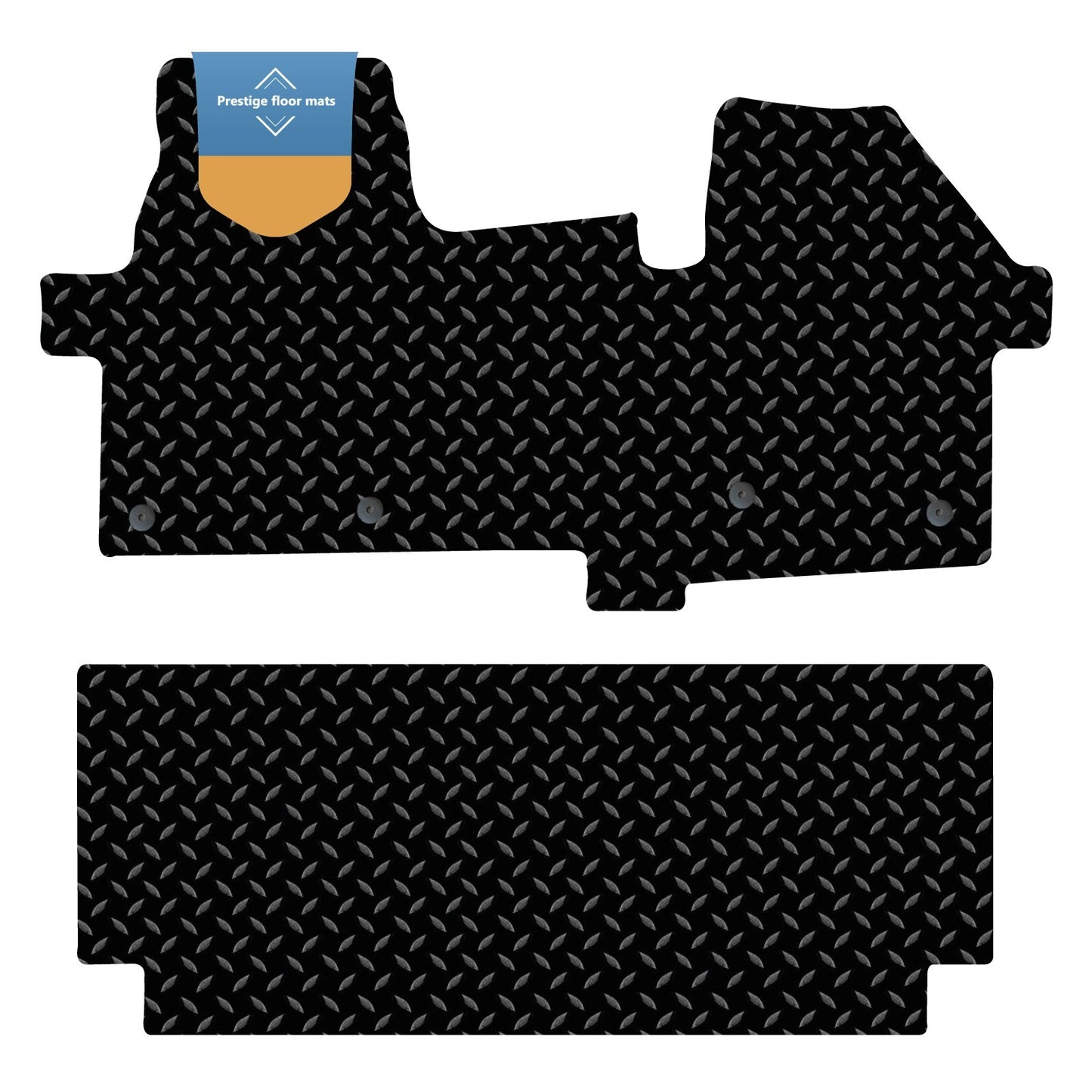 Fits Ford Transit Custom Manual Crew Cab 2024 onwards Fully Tailored Van Mat Set