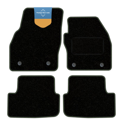 Fits Audi A1 2019 on Black Carpet with Coloured Stitch Edge