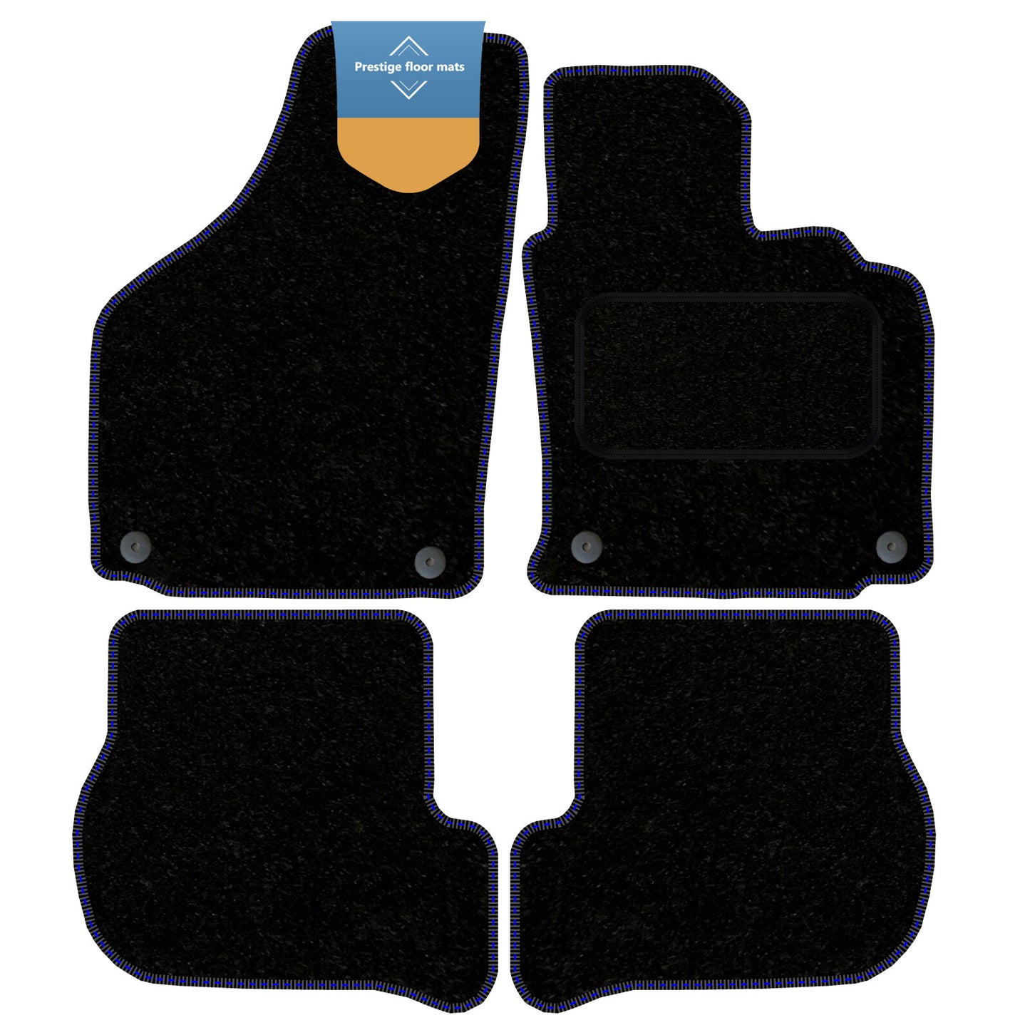 Fits VW Golf MK 5 2004-2007 Oval Clip Fully Tailored Car Floor Mat