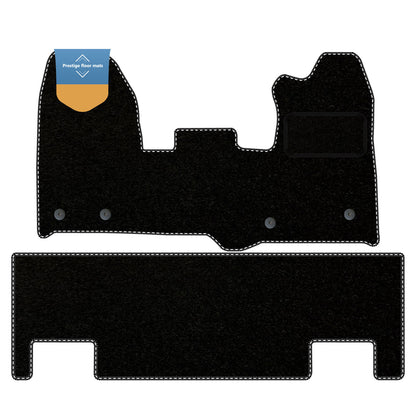 Fits Ford Transit Custom Double Cab 2015-2020 Carpet with Coloured Stitch Edge