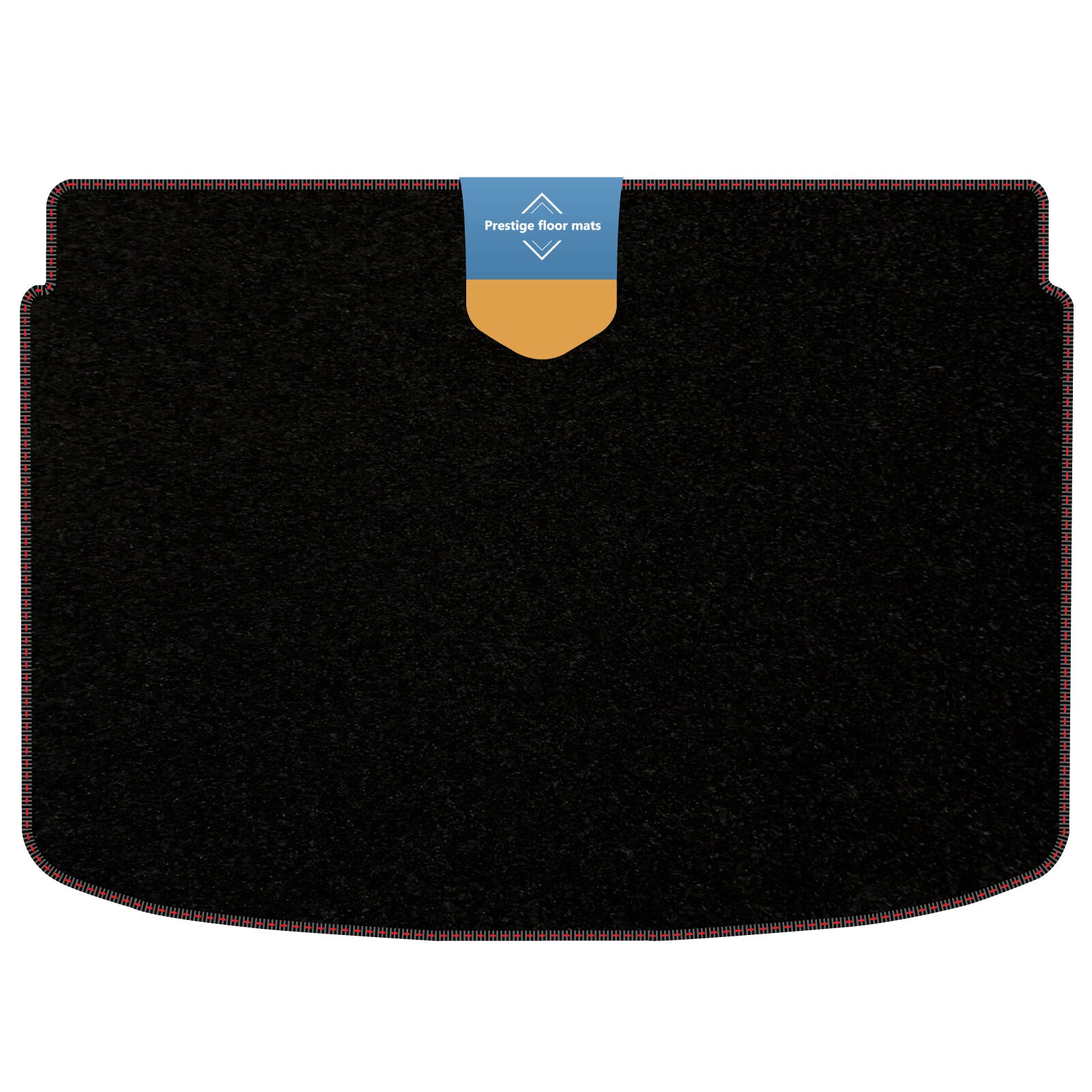 Fits Audi A1 Lower Boot Mat 2010-2018  Black Carpet with Coloured Stitch Edge