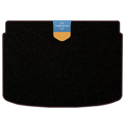 Fits Audi A1 Lower Boot Mat 2010-2018  Black Carpet with Coloured Stitch Edge