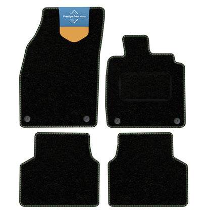 Fits Volkswagen ID.3 2020 on Black Carpet with Coloured Stitch Edge