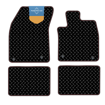 Fits Ford Focus 2018 on Black 3mm Rubber with Coloured Stitch Edge