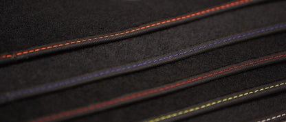 Fits Maxus Deliver 9 & E-Deliver 9 2021on Black Carpet with Coloured Stitch Edge