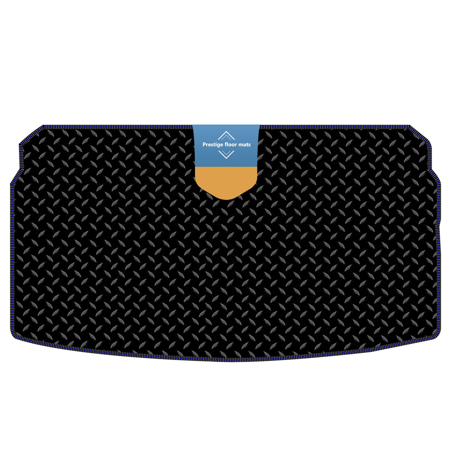 Fits Volkswagen Polo 2018 on Lower Boot Mat in 3mm Rubber Coloured Stitch Edge