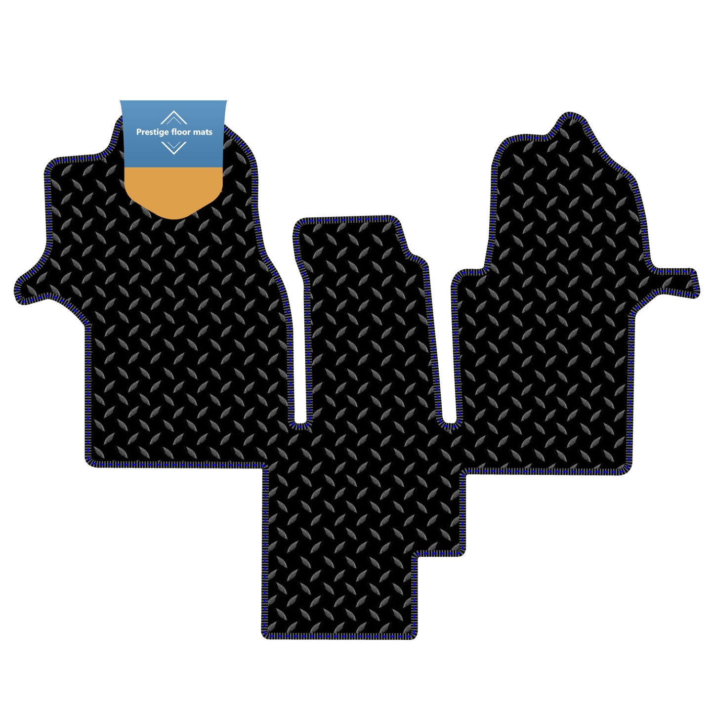 Fits Man TGE Motorhome 2017 On Black 3mm Rubber with Coloured Stitch Edge