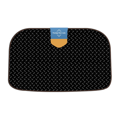 Fits Tesla Model Y Under Boot Mat in 3mm Rubber with Coloured Stitch Edge